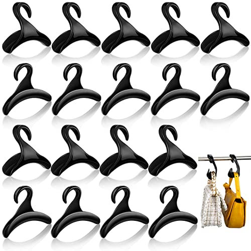 Maitys Purse Hanger Hook Acrylic Bag Rack Holder for Bag Hanger Handbag Tote Hook Closet Organizer Storage Over The Closet Rod Backpacks Satchels Crossovers Tote, Black
