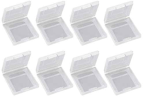 Hüllen für Gameboy,Klarsichthüllen-Schutzhüllen,Schutz Spiel Patrone Hülle Staub Schutzhülle Game Cartridge Schutzhülle Spielkartenetui Kartenboxen für Gameboy Color,Gameboy Pocket,GB GBC GBP,8 Stück