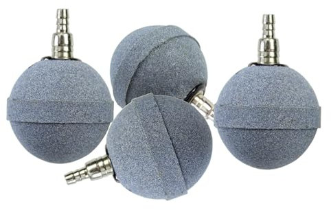 AQUANEAT Pond Air Stone 2 Inch, Air Stone for Aquarium, Long Lasting Aerator Oxygen Diffuser Airstone, Air Pump Accessories for Aquarium, Fish Tank, Hydroponics, Ponds and DWC Reservoirs 4 Pack