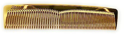 Jäneke Taschenkamm gold 24 Kt vergoldet (antistatisch) 5 1/2 Zoll ca. 14 cm Exclusiv Kamm AU813 (AU 813)