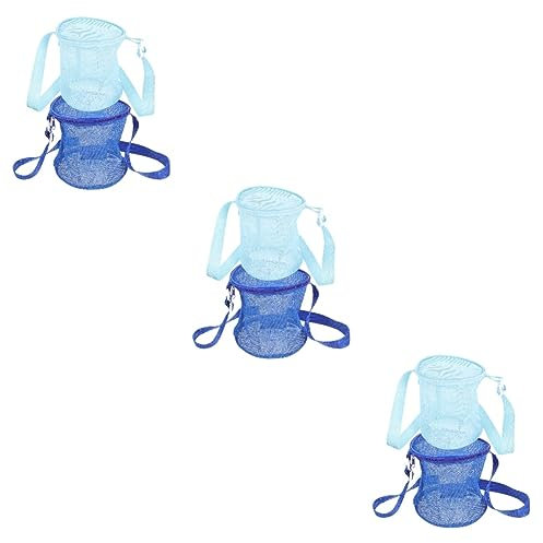 ibasenice 6 Stk Strandtasche Für Kinder Schwimmrucksack Strandspielzeug Für Kinder Sommer Rucksack Zusammenklappbare Strandtasche Rucksack Mit Kordelzug Wäschesack Oxford-stoff Gittergewebe