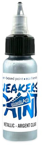 Peinture metallisée pour Cuir - Argent - 30ml | SneakArts
