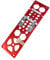 Upgraded 340mm Track Saw Square Right Angle Circular Saw Guide Rail Angle Stop Accessories,Woodworking 90 Degree Track Stop Square Cutting Board Compatible with Festool and Makita Guide Rail (Red)