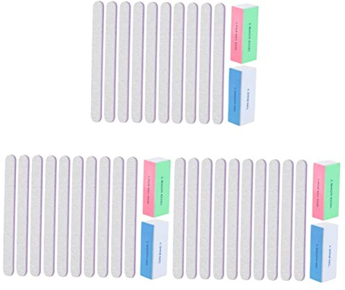 FRCOLOR 6stücke Nagelpolierblock Mit Doppelseitigen Nagelfeilen Maniküre Naturnahe Und Gelnägel Vielseitig Einsetzbar Für Professionelle Nagelpflege Und Vorbereitung