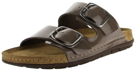 Rohde RODIGO-D Damen, Frauen, Pantoletten, Slipper,Slides,Sandalen,Sommerschuhe,Freizeitschuhe,Schlupfschuhe,schluepfschuhe,Earth,36 EU
