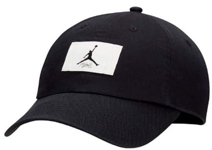 Jordan Club Hat - Schwarz/Weiß, S/M, Schwarz , 54
