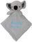 BotoBaby® - Schmusetuch mit Namen und Geburtsdatum - Kuscheltuch - (Grau - Koala)