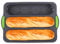 WIGUROE Silicone Baguette Pan - 3 Loaf French Bread Mould, Perforated Molds, DIY Breadstick Cake