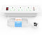 Recessed Power Strip USB C 20W with Switch, Ohuo 3 Way Recessed Desk Power Socket with 3 USB and USB C, White
