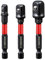 Geinxurn 3Pcs Impact Socket Adapter Set,1/4 3/8 and 1/2 Drive, 3Inches Extension Bit with Holder, Adapt Your Power Drill to High Torque Impact Wrench
