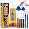Allony Colle Telephone, Colle Smartphone, Colle Ecran Smartphone, Convient aux Téléphones Mobiles, Smartphones, Moniteurs, Pièces de Boîtier et Plus Encore - 50 ml Avec Accessoires