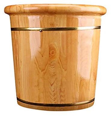 GANGUIO Fußfass, Massage-Badeeimer aus Holz, handgefertigt, Fußbäder, Glatte Oberfläche, Badezimmer-Zubehör