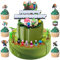 FRPABCF 53 Stück Tortendekoration my world Cake Topper Set, Figuren Set, Kuchen Deko, Muffin Deko, Tortenaufleger Cupcake Topper Deko Kindergeburtstag Party Geburtstag Deko Tortendeko Geburtstag