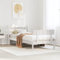 Homgoday Bett ohne Matratze Weiß 90x190 Kiefer Massivholz Möbel Deko Bett Bettrahmen Rahmen für Wohnzimmer Schlafzimmer Modell 3306606