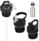 Xusxes 3 Pièces Bouchon Gourde Isotherme Universel Accessoires pour Bouchon De Bouteille d'eau De Sport Couvercle De Rechange en Paille pour Gourde Couvercle De Rechange Bouteille pour Yoga Randonnée