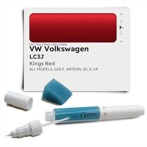 Genuine Colors Lackstift Kings RED LC3J für VW Volkswagen Rot Golf ARTEON ID E-UP