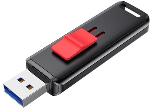 USB Stick 128GB 3.2 JOIOT USB 3.2 Gen 2 (450 MB/s Lesen) USB 3.2 Speicherstick High Speed USB-Stick Flash Drive 128gb USB Flash-Laufwerk für IOS Android MacBook PC Linux Laptop Schwarz