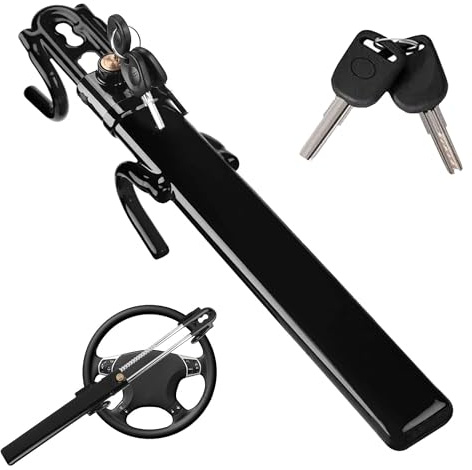 Car Steering Wheel Lock Universal Anti-Theft Security Device with 2 Keys