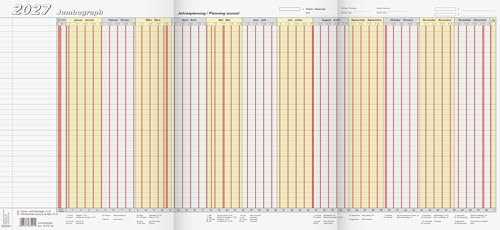 BRUNNEN Urlaubsplaner 2027 „Jumbograph“ | 647×297 mm