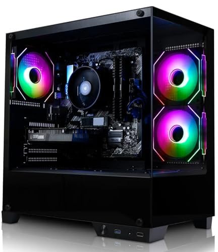 ADMI Gaming PC • Intel Core i5 12400F • NVIDIA RTX 5060 Ti 16GB GDDR7 • 32GB 3200MHz DDR4 RAM • 1TB NVMe SSD • WIFI • VR Ready • Charger RGB Panoramic Gaming PC Case • No Operating System