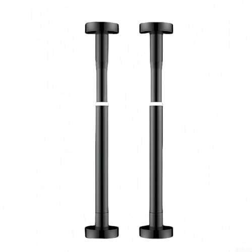 Bebykilemi Soportes para fregadero empotrados | Soporte de acero inoxidable | Las patas de soporte se pueden ajustar fácilmente entre 30-50 cm y 50-80 cm (50-80 cm, negro)