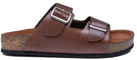 Tredd Well Mens Wide Fit Brazil Leather Outdoor Walking Hiking Beach Sandals