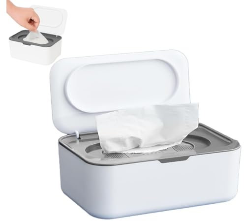 Wet Wipes Dispenser Box | Refillable Wet Toilet Paper Box | Dustproof Toilet Tissue Paper Container With Lid | Wets Wipes Storage Container Keeps Wipes Fresh For Home Kitchen Car