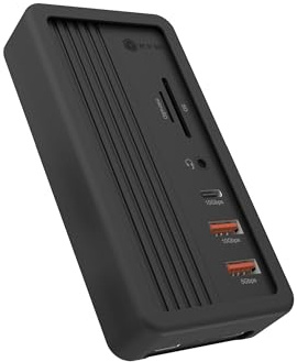 ICY BOX IB-DK4072M-CU31 10-in-1 USB-C DockingStation with M.2 NVMe SSD Bay, HDMI 4K@60Hz, 100W Power Delivery, Gigabit LAN, Card Reader, Audio, Aluminium