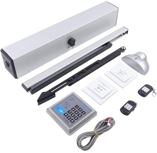 Heavy Duty Automatic Swing Door Opener for Handicap Access - Low Energy Electric Operator with 2 Remotes & 2 Push Buttons, Ideal for Homes & Businesses (SW500, Push Arm)