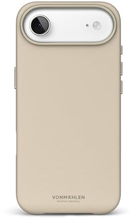 Like Leather Case - Handyhülle kompatibel mit iPhone 17 Air, Cream | magnetische Handyhülle aus veganem Leder, kompatibel mit MagSafe, Mikrofaserinnenfutter, Kamera- und Displayschutz