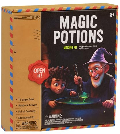 Magic Potions Making Kit for Children Science Experiment Set with Mystery Mixing Activities Educational Creative STEAM Toy with 12 Page Instruction Book - Electoys