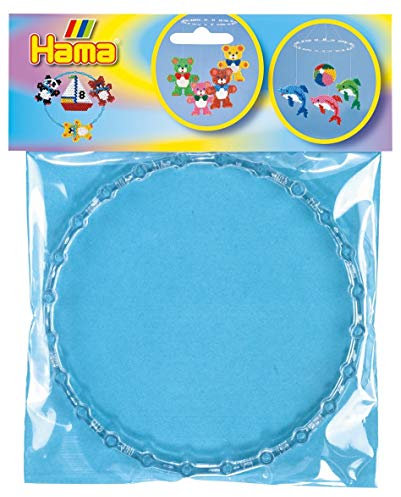 Hama Perlen 491 Mobile Ring mit Durchmesser 18 cm für Motive aus Bügelperlen, 2 Stück in transparent, Zubehör, kreativer Bastelspaß für Groß und Klein