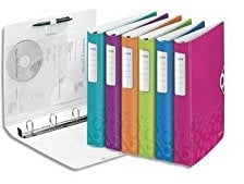 Leitz WOW Ringbuch 4 Ringe, Soft Click, 4DR, 30 mm, PP Assortis métallisé
