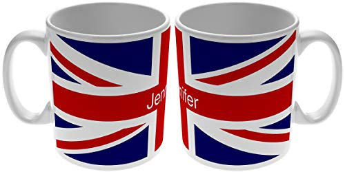 Go Find A Gift Mug en céramique personnalisable Motif Union Jack