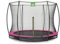 EXIT Toys Silhouette Bodentrampolin - ø305cm - Rundes Inground Gartentrampolin Outdoor für Kinder - Mit Sicherheitsnetz und Fußschutzsystem - Sicherer Einstieg - Gute Sprungkraft - Rosa
