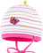 Maximo Mädchen Mütze Baby-Topfmütze Ringel weiß-Rosa Kleiner Schmetterling, Gr. 45,UV-Schutz 50+