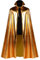 Thetru Party-Umhang in Gold | Einheitsgröße Erwachsene |Metallic-Umhang für Damen zu Karneval und Fasching (Gold)
