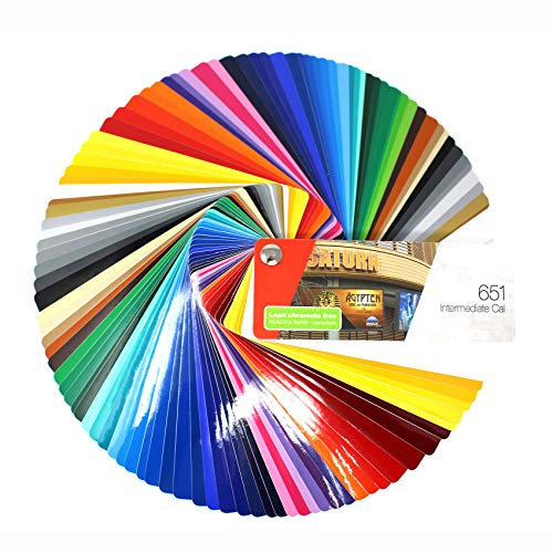 Farbfächer Plotterfolie Folie 970, 975, 951, 751 C, 651, 631/451 / 7510 Plott Folie Autofolie Werbung (651)