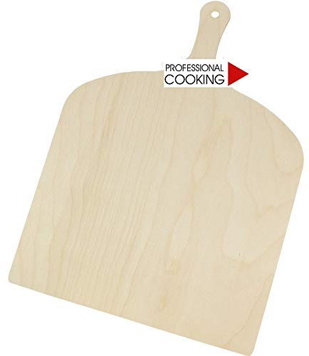 Professional Cooking Set 3 Pale Pizza in Legno di Betulla per servire con Manico cm.30x41