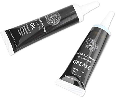 Angelrollenfett, wasserdichtes Schmierfett Angelrollenöl, Geräuschreduzierung reduzieren 14,8 ml für Spinnrollen Low-Profile-Rolle(schwarz)