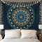 Edeesky Boho-Mandala-Wandteppich, ästhetischer Wandbehang, psychedelisch, Hippie, Schmetterling, Wandteppich, Vintage-Wandkunst, Heimdekoration für Schlafzimmer, Wohnzimmer, Wohnheim (grün)