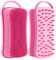 YEADMAL Dual-use Silicone Body Scrubber with Scalp Massage Shampoo Brush Exfoliating Bath Body Brush Gentle Silicone Shower Scrubber, Lather Well for Shower Gel/Soap/Body Wash (Pink)