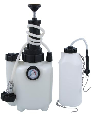 Neilsen CT4746 Brake Fluid Bleed System – 2.5L Reservoir, 2 Bar Working Pressure, 42mm Cap, 1L Suction Tank, Suitable for ABS & Most European Vehicles