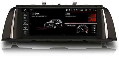 Erisin 10.25 Zoll 8-Kern 4GB+64GB Android 14 Autoradio Bluetooth GPS Navigation für BMW 5er F10/F11 (2010-2012) CIC System Unterstützt OEM iDrive CarPlay Android Auto WiFi DAB+ USB IPS Bildschirm SWC