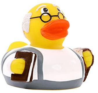 Schnabels Quietsche-Ente Opa - Geschenk für Geburt Geburtstag Namenstag Kinder Baby Freund-in Mädchen Junge - Spielzeug Bade-Ente Badewanne Deko