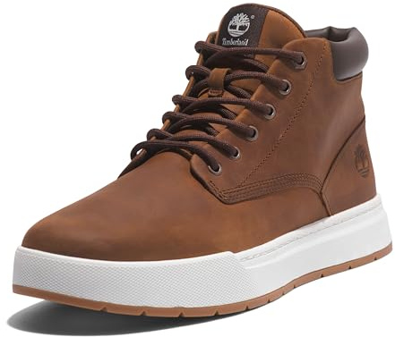 Timberland Men's Maple Grove Leather Chukka Sneaker, Medium Brown Full Grain, 10 UK