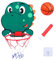 Milageto Kreativer Cartoon Tier Basketballständer, Sport, Basketballkorb, Erwachsene, Kinder, Dinosaur