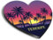1x Heart MDF Magnet 6cm - Tenerife Spain Beach Resort - Fridge Locker Office Whiteboard Toolbox #61081