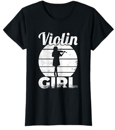 Lustiges Violin Mädchen Geigerin Geige Mädels T-Shirt