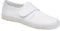 Boys Girls School Pumps PE Gym Black/White Plimsolls Trainers Adult Lace Dance Ballet Plain Plimsoles - Non Marking Sole